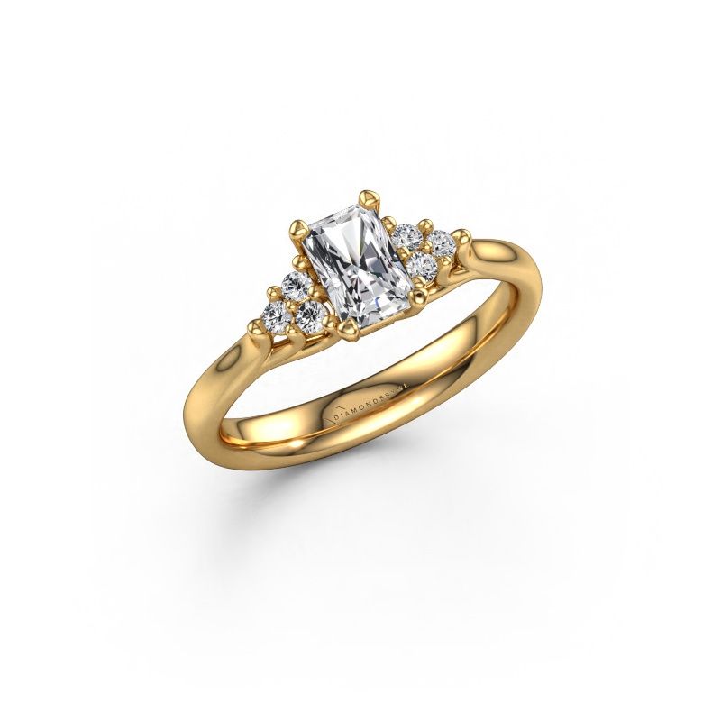 Verlovingsring Monika RAD 585 goud lab-grown diamant 0.65 crt