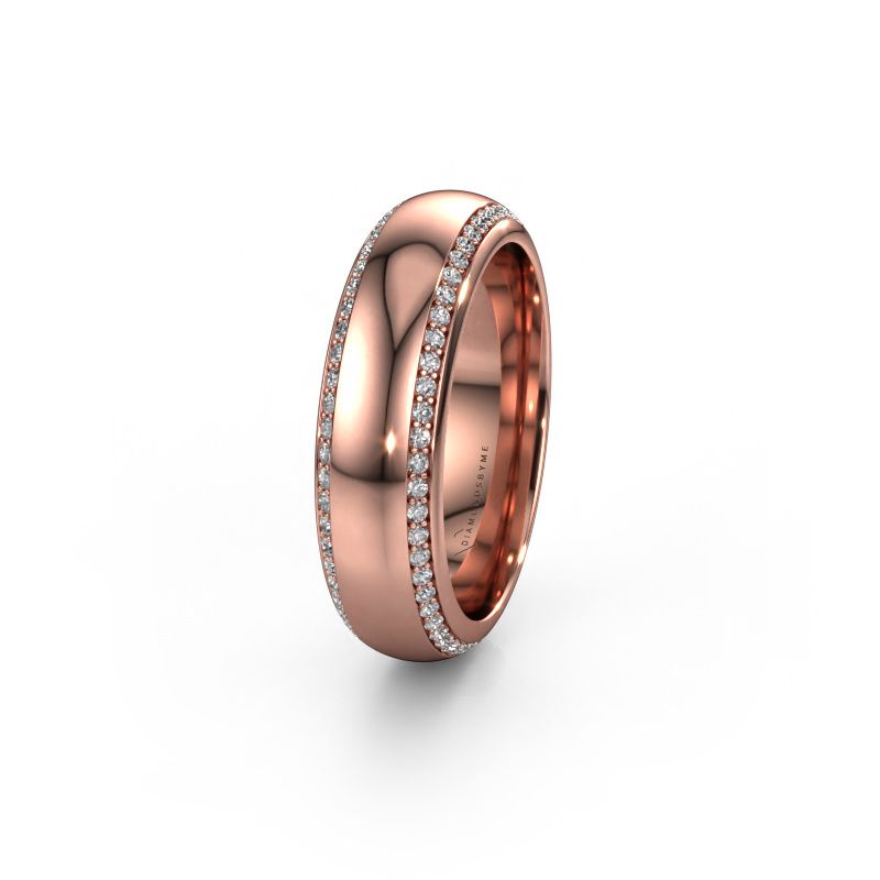 Alliance WH6132L36C 585 or rose diamant synthétique ±6x2.2 mm