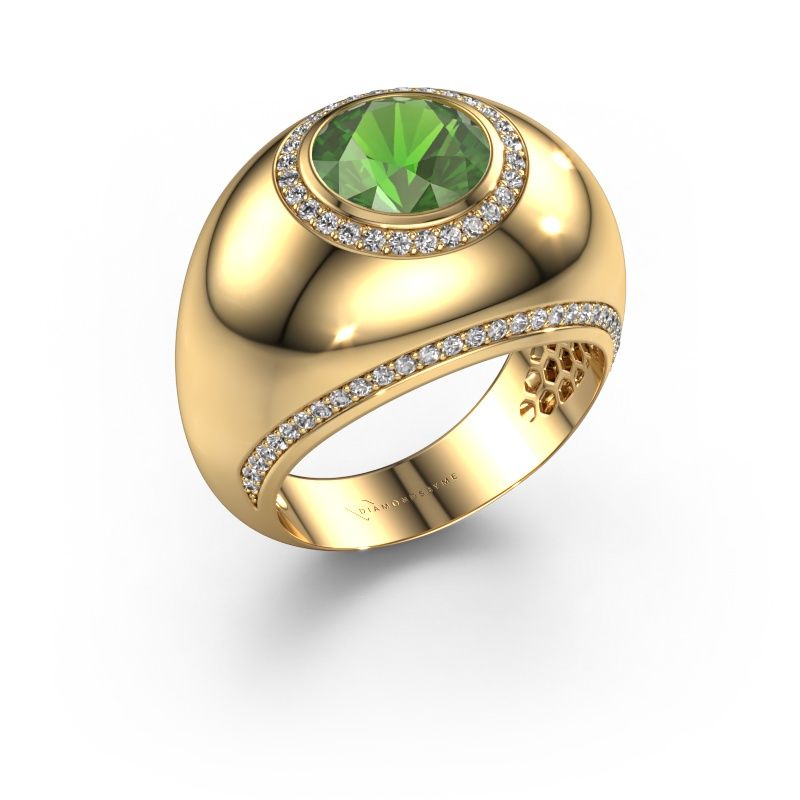 Ring Roxann 585 Gold Turmalin grün 8 mm