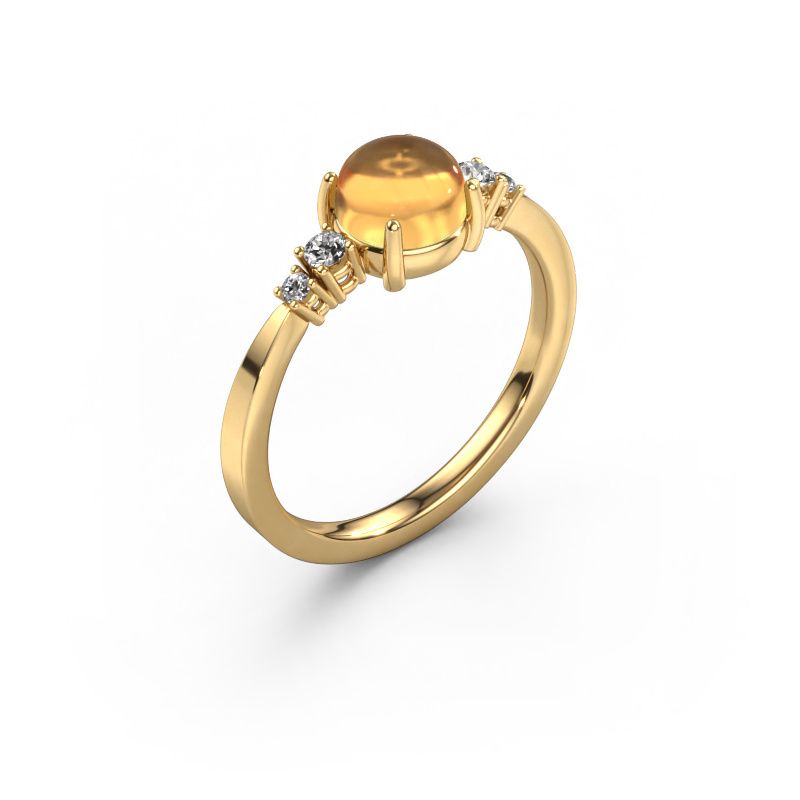 Ring Regine 585 gold citrin 5 mm