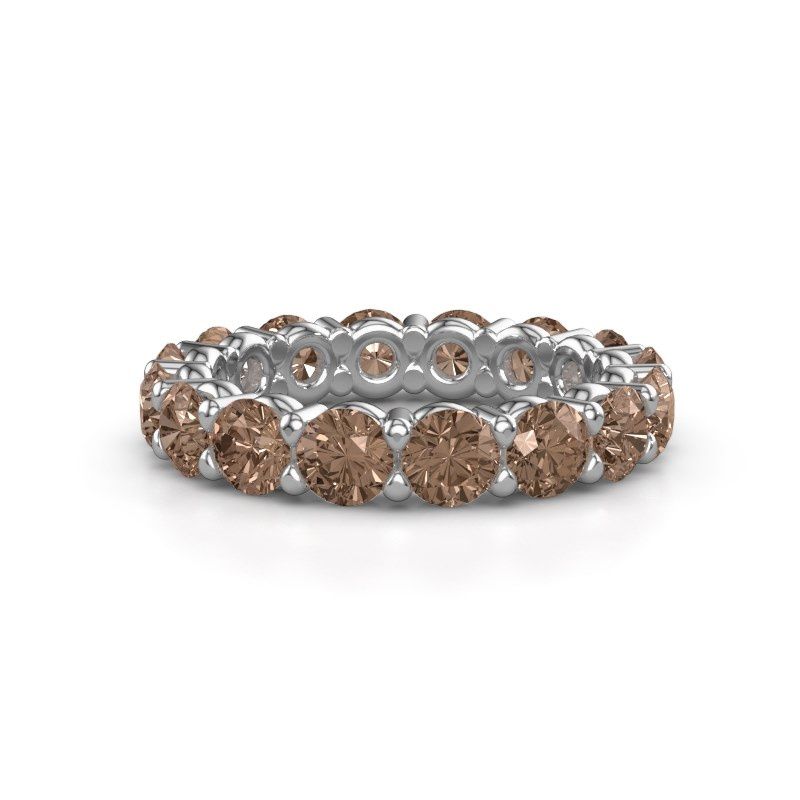 Bild von Vorsteckring heddy rnd 4.0<br/>585 Weißgold<br/>braun diamant 4.00 crt