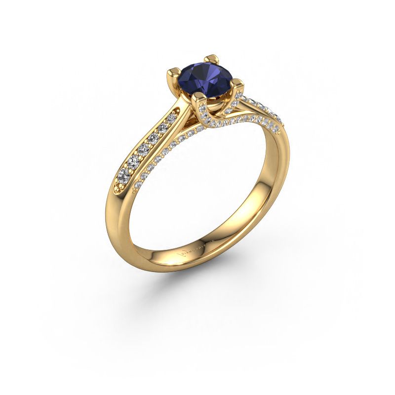 Engagement ring Mia 3 585 gold sapphire 5 mm