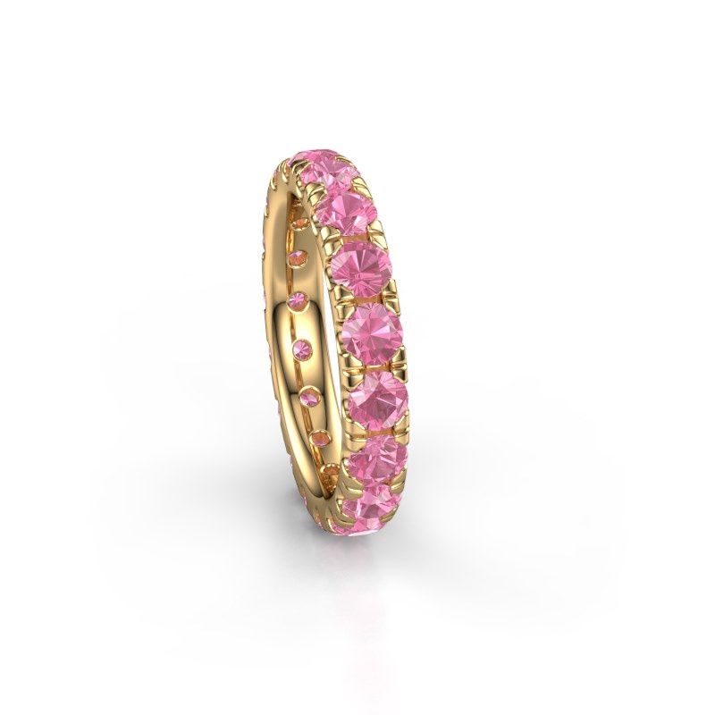 Image of Stackable Ring Jackie 3.4<br/>585 gold<br/>Pink sapphire 3.4 mm