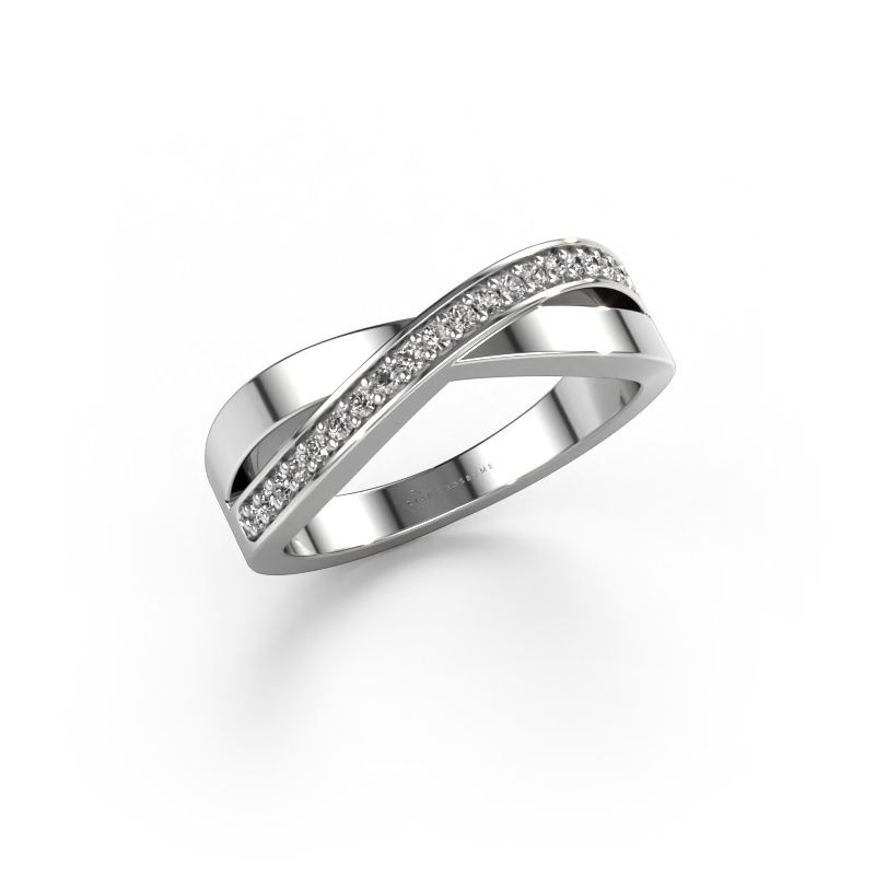 Bague Kaley 950 platine diamant 0.143 crt