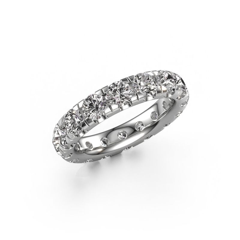 Bague superposable Jackie 4.0 585 or blanc diamant synthétique 4.00 crt