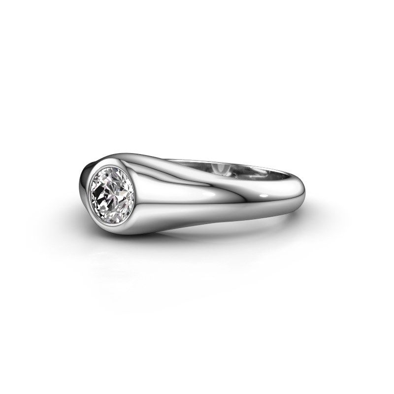 Image of Pinky ring thorben<br/>585 white gold<br/>Diamond 1.00 crt