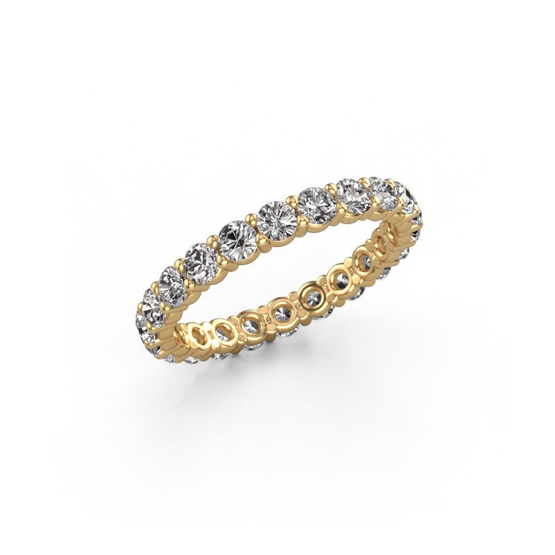 Stackable ring Heddy rnd 2.7 585 gold zirconia 2.7 mm