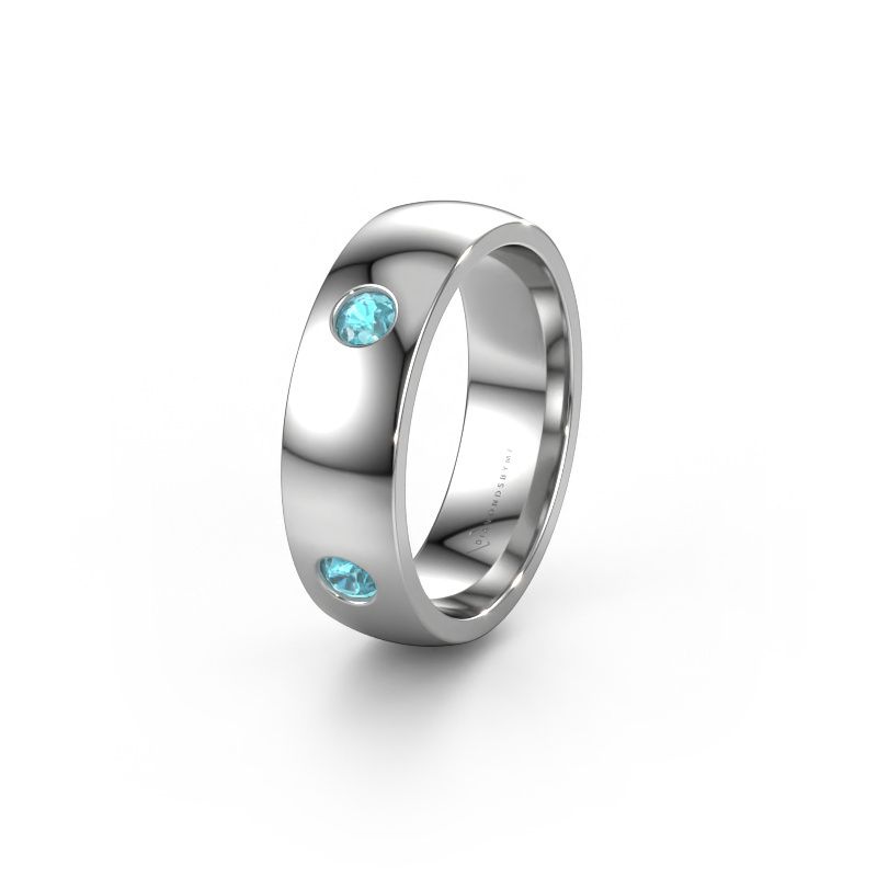 Alliance WH0104L26BP 585 or blanc topaze bleue ±6x2 mm