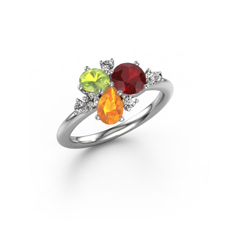 Ring Anja 950 platinum ruby 5.4 mm