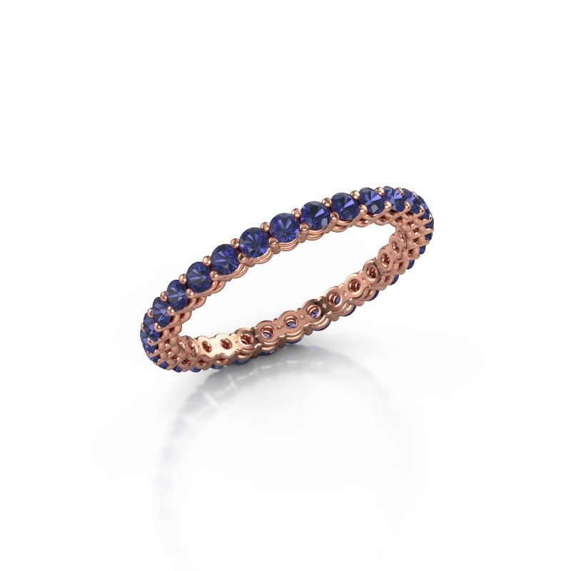 Image of Stackable ring Michelle full 2.0 585 rose gold sapphire 2 mm