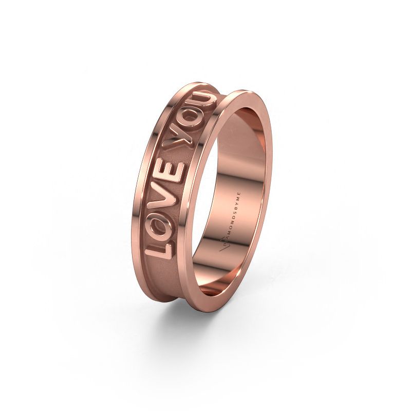Freundschaftsring WMH0434M96AP 585 Roségold ±6x1.7 mm