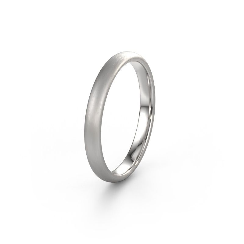Trauring WH0100M33AM 585 Weißgold ±3 x 1,7 mm