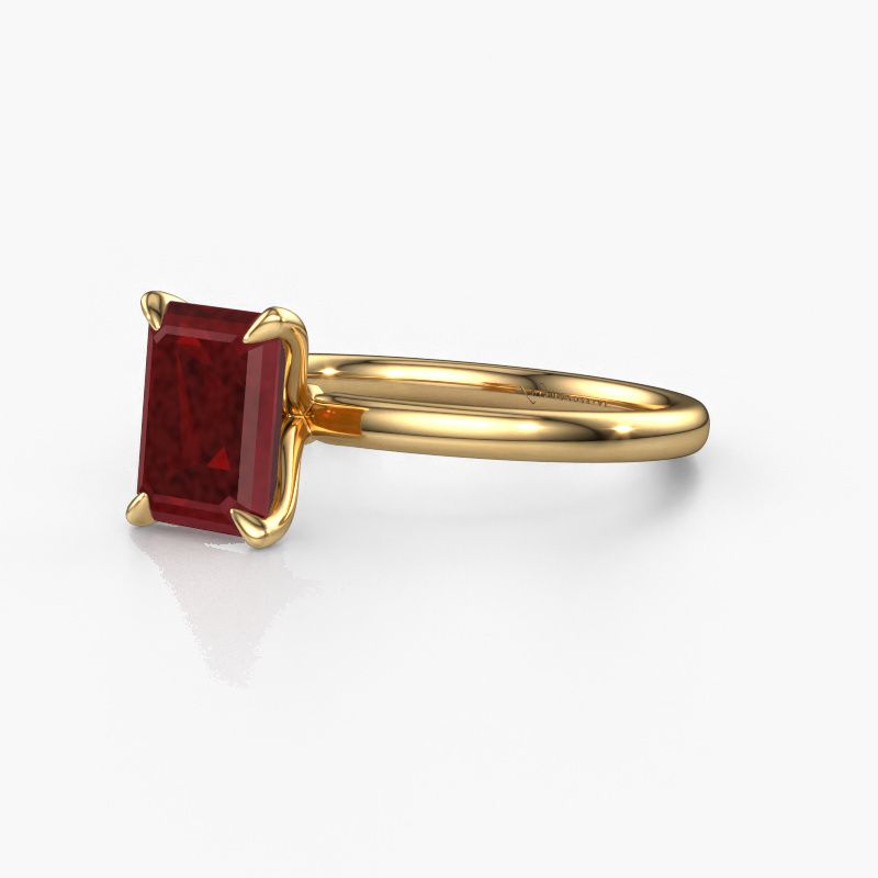 Image of Engagement Ring Crystal Eme 1<br/>585 gold<br/>Ruby 8x6 mm