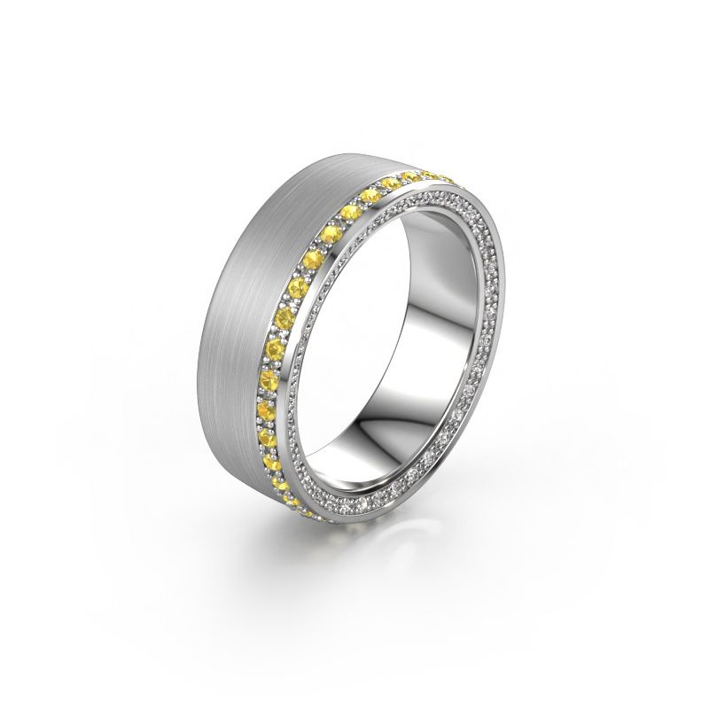 Ehering WH2224L26C8 950 Platin Gelb Saphir 1.3 mm ±6,5x2.2 mm