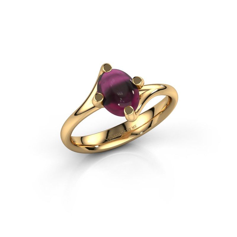 Afbeelding van Ring Nora<br/>585 goud<br/>Rhodoliet 8x6 mm