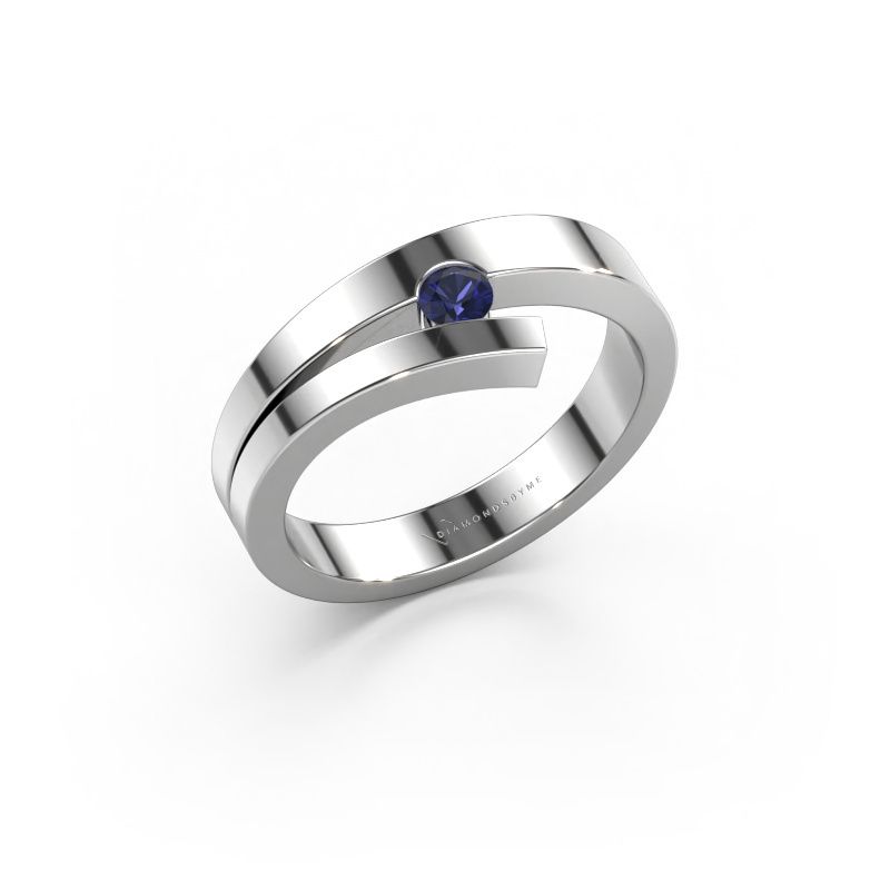 Ring Rosario 585 Weißgold Saphir 3 mm