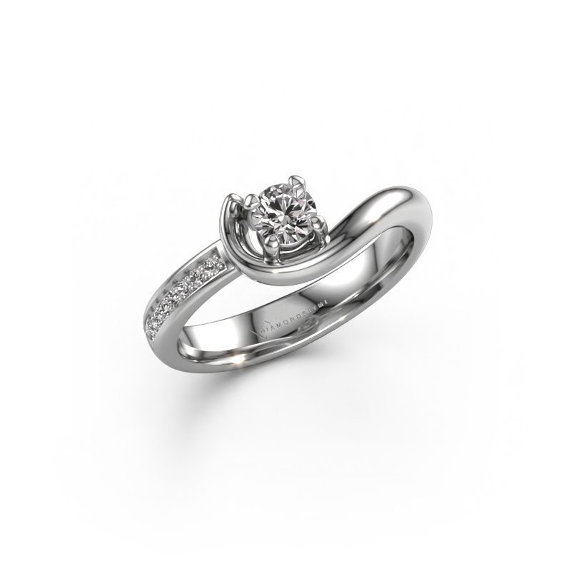 Verlovingsring Ceylin 585 witgoud diamant 0.25 crt