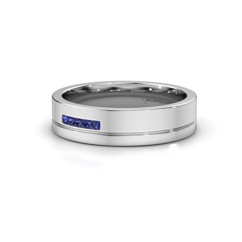 Image of Wedding ring WH0307L15AP<br/>950 platinum ±5x1.7 mm<br/>Sapphire
