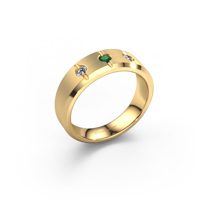 Herrenring Remco 585 Gold Smaragd 2.7 mm