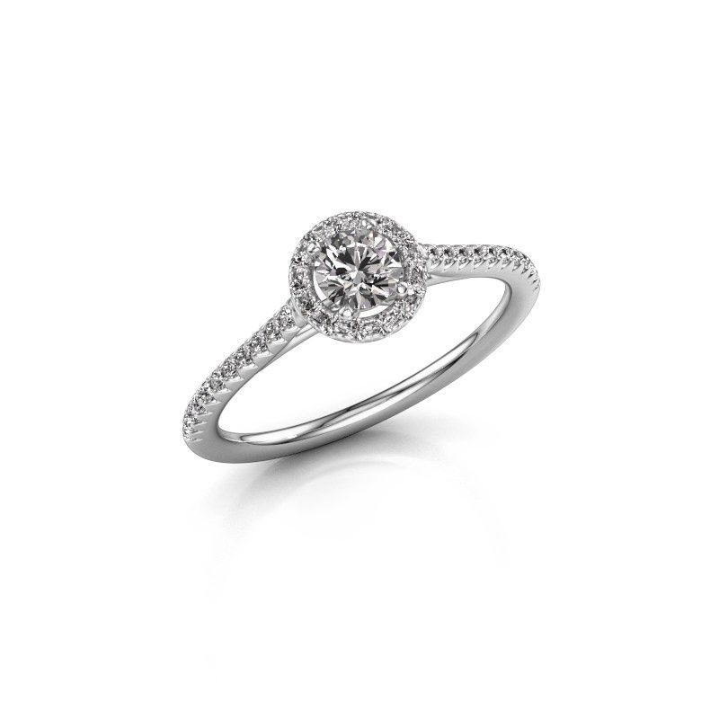 Image of Engagement ring seline rnd 2<br/>585 white gold<br/>Diamond 0.541 crt