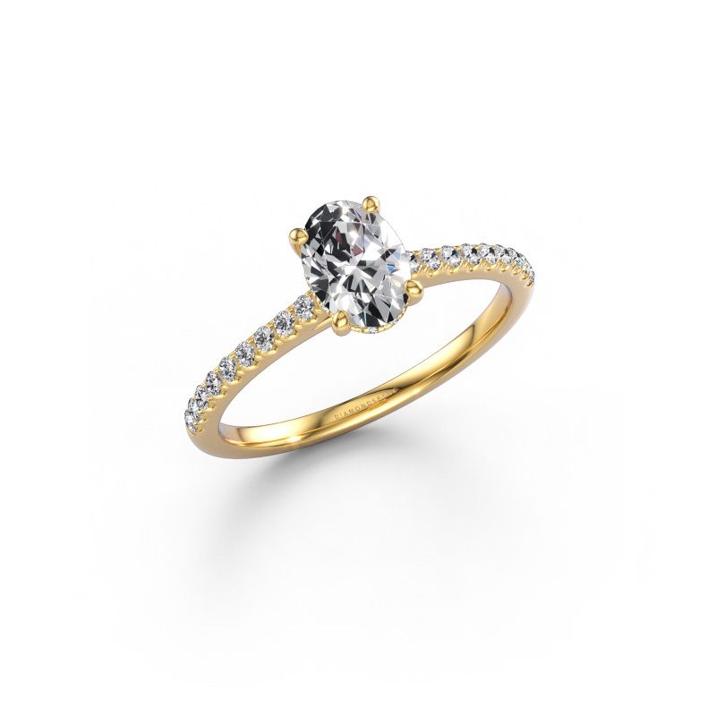 Engagement ring Sophie OVL 585 gold lab grown diamond 0.70 crt