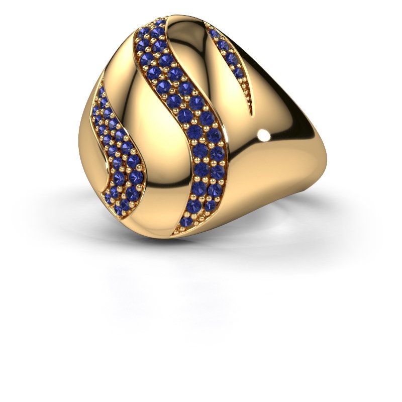 Image de Bague Vilma<br/>585 or jaune<br/>Saphir 1.2 mm