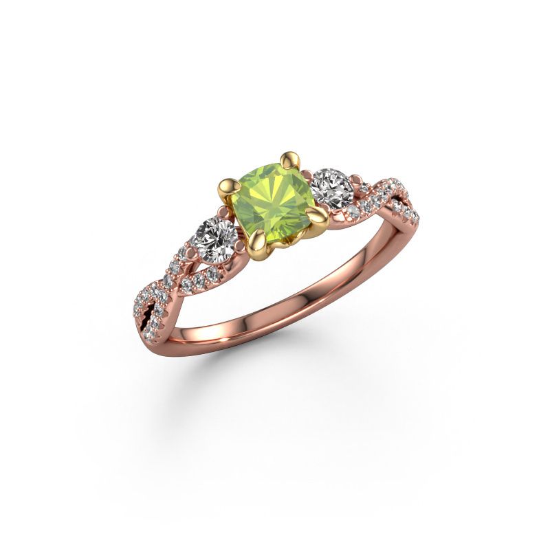 Verlobungsring Marilou CUS 585 Roségold Peridot 5 mm