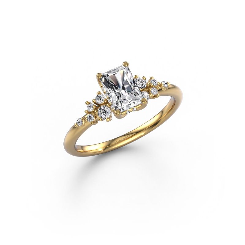 Engagement ring Emma RAD 585 gold diamond 0.931 crt