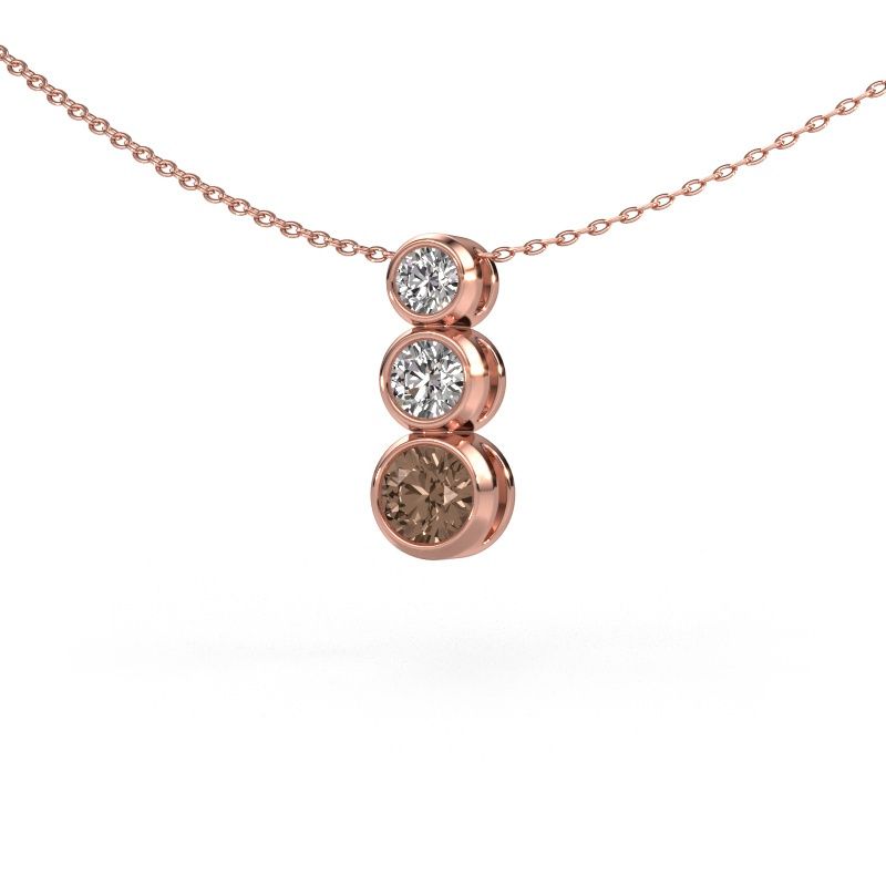 Anhänger Linda 585 Roségold Braun Diamant 0.90 crt