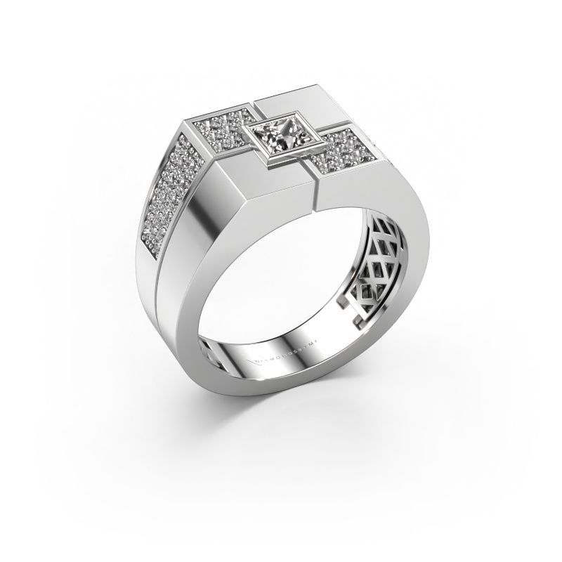Men's ring Rogier 950 platinum diamond 0.922 crt