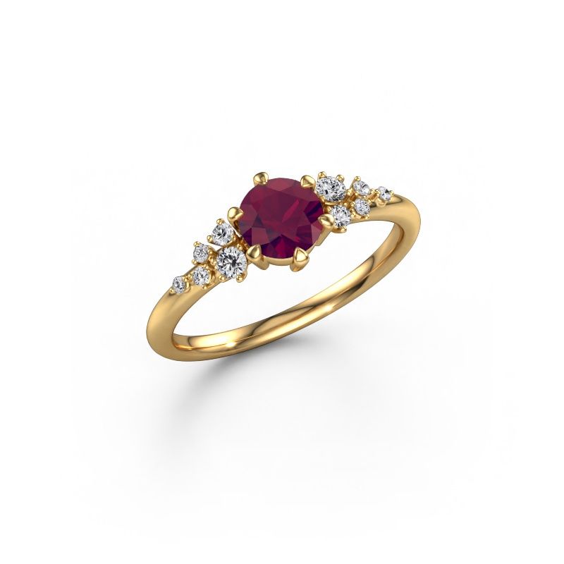 Ring Royce RND 585 goud rhodoliet 5.5 mm