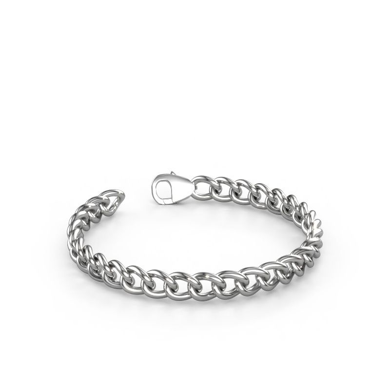 Cuban armband ±7 mm 585 witgoud