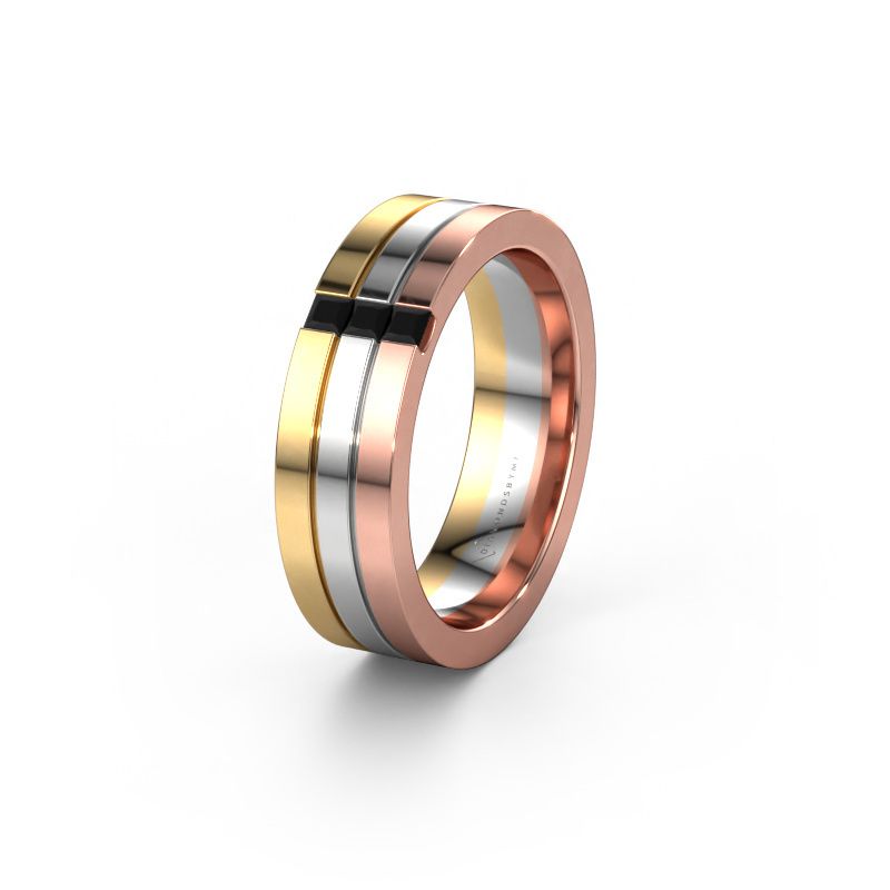 Alliance WH0428L16BP 585 or rose diamant noir ±6x2 mm