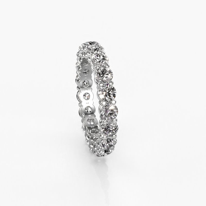 Image of Stackable ring Michelle full 3.4 950 platinum lab grown diamond 2.85 crt