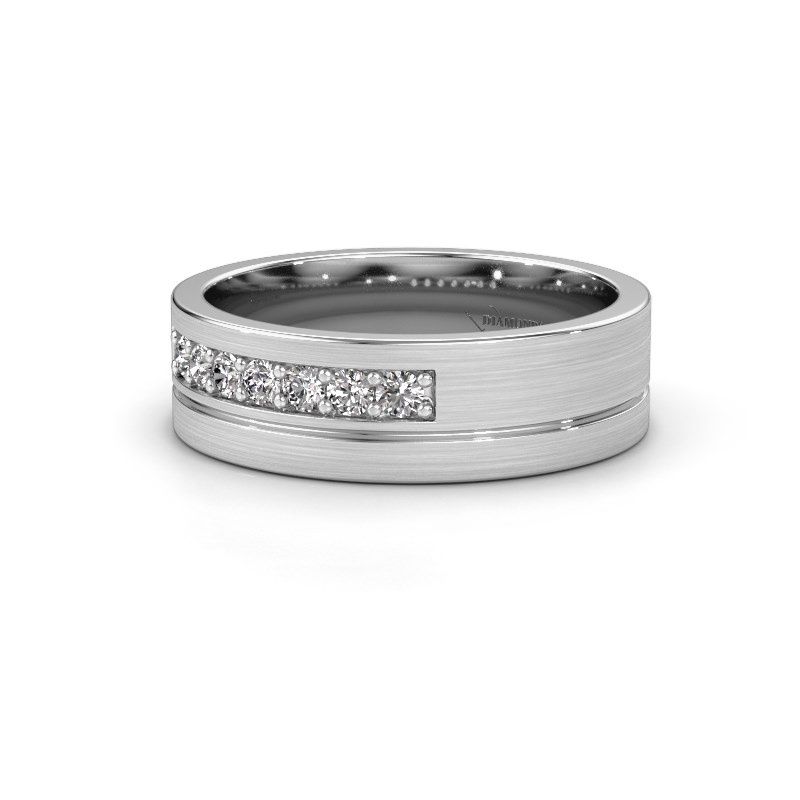 Afbeelding van Trouwring WH0312L16AM 950 platina zirkonia ±6x1.7 mm
