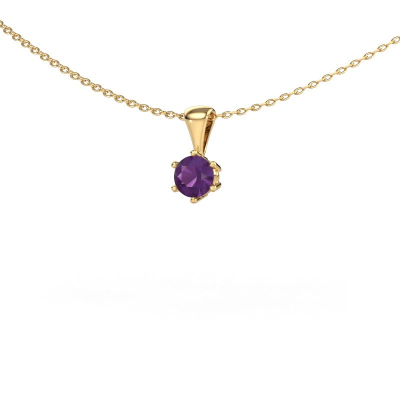 Collier Fay 585 or jaune améthyste 4.7 mm