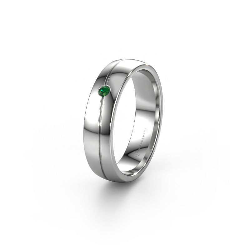 Ehering WH0901L25AP 950 Platin Smaragd ±5x1.7 mm