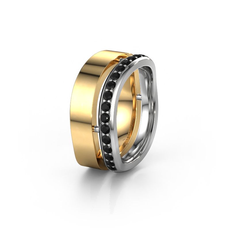 Ehering WH6008L18BP 585 Gold Schwarz Diamant ±10x2 mm