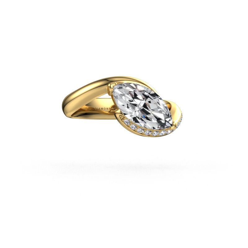 Verlobungsring Aida MRQ side 585 Gold Diamant 1.62 crt
