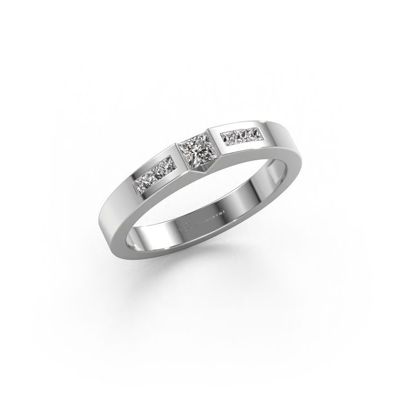 Engagement ring Arlena 2 585 white gold diamond 0.25 crt