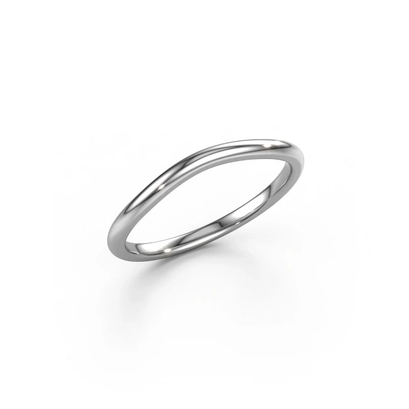 Stackable ring SR30A4 585 white gold