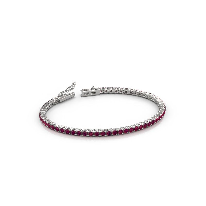 Bracelet tennis Shirley 2.4 585 or blanc 2.4 mm