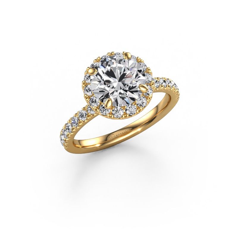 Engagement ring Miranda RND 585 gold lab grown diamond 2.75 crt