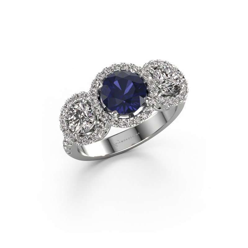 Ring Lacie 950 Platin Saphir 6.5 mm