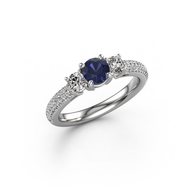 Engagement ring Marielle RND 950 platinum sapphire 6 mm