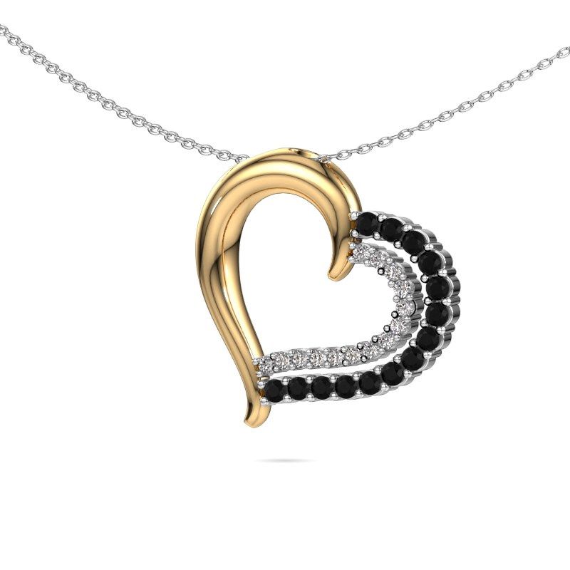 Necklace Kandace 585 gold black diamond 0.638 crt