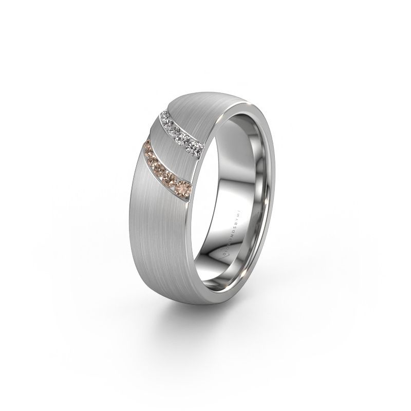 Alliance WH2015L 585 or blanc diamant brun ±6,5x2 mm