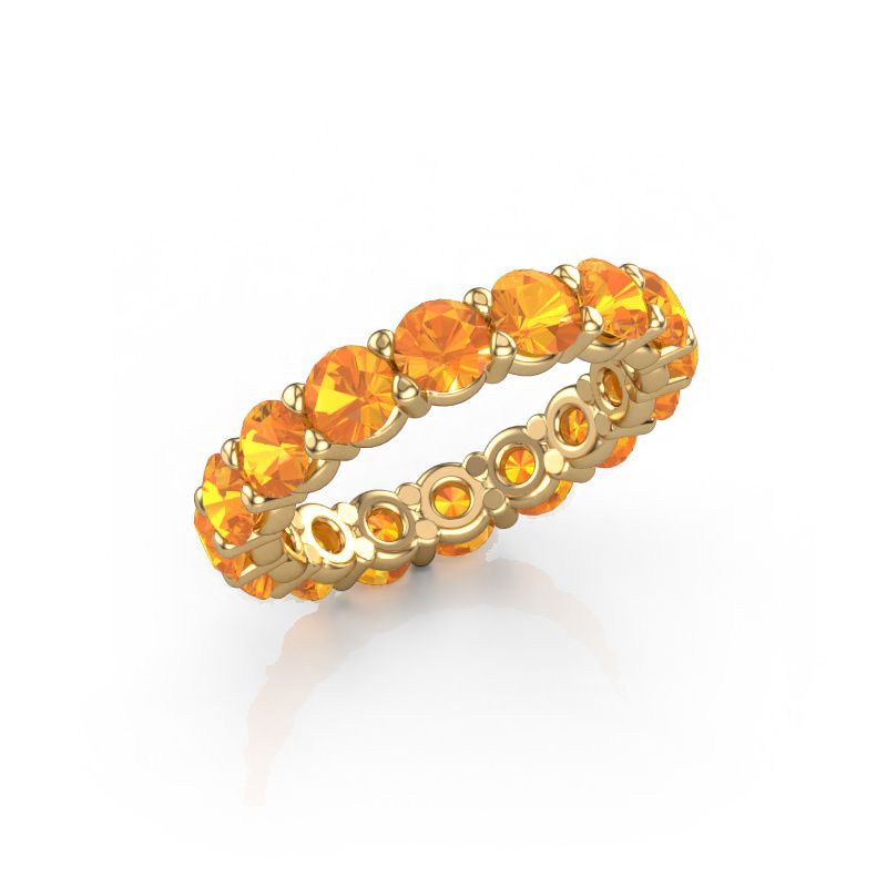 Stackable ring Heddy rnd 4.0 585 gold citrin 4 mm
