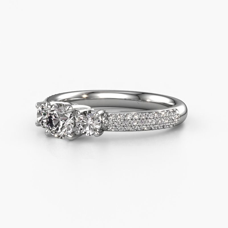 Image of Engagement Ring Marielle Rnd<br/>585 white gold<br/>Zirconia 5 mm
