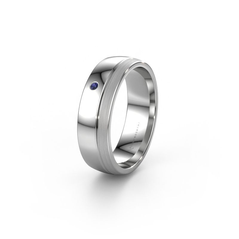 Wedding ring WH0301L26APM 950 platinum sapphire ±6x1.7 mm
